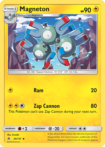 Magneton (35/131) [Sun & Moon: Forbidden Light] Reverse Holofoil