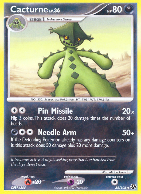 Cacturne (34/106) [Diamond & Pearl: Great Encounters] Reverse Holofoil