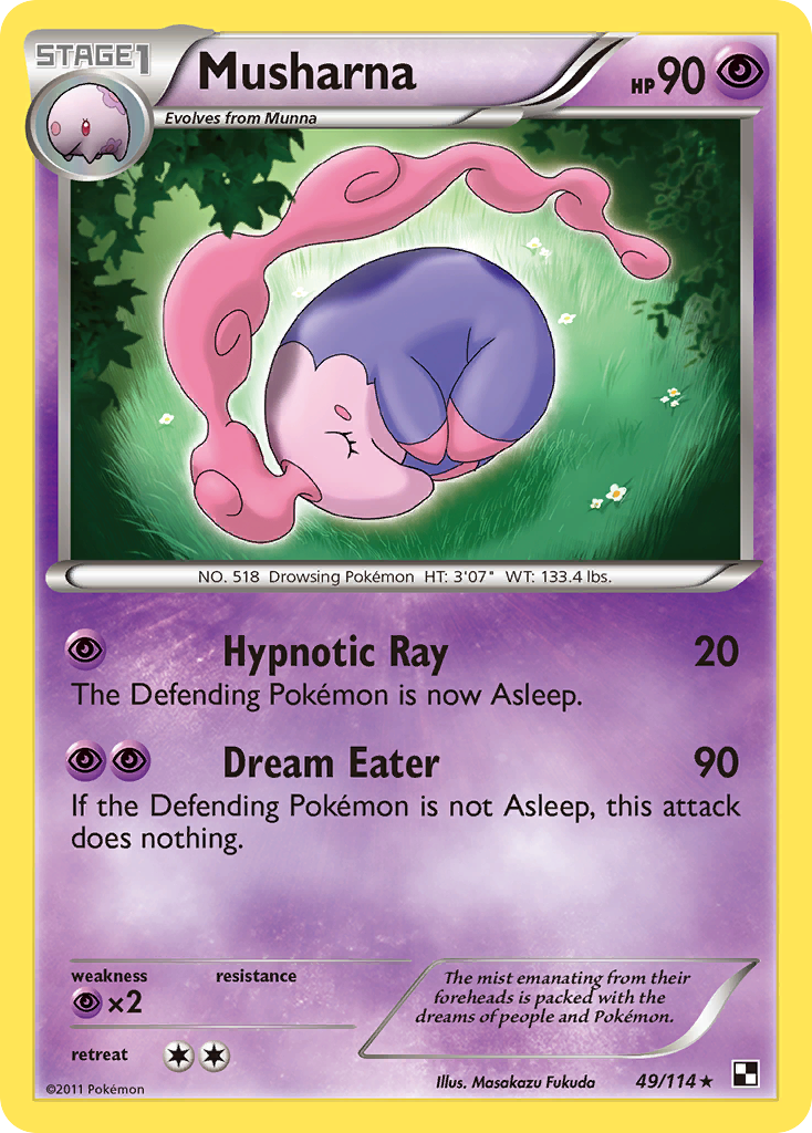 Musharna (49/114) [Black & White: Base Set] Reverse Holofoil