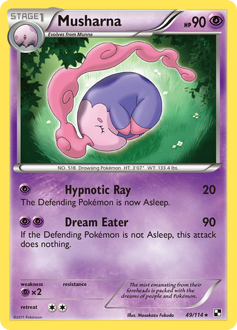 Musharna (49/114) [Black & White: Base Set] Reverse Holofoil