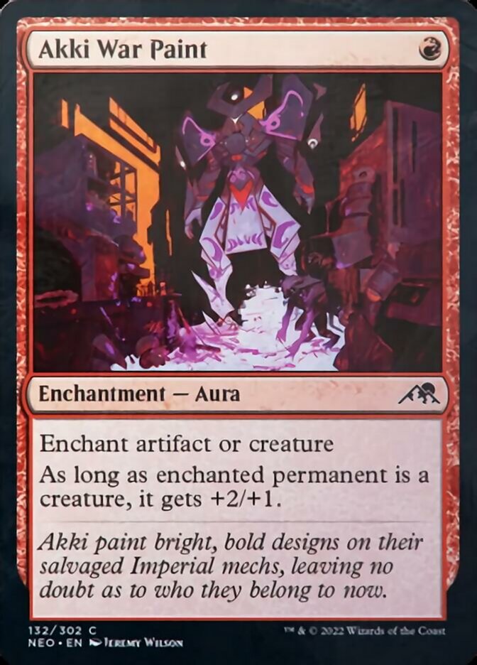 Akki War Paint [Kamigawa: Neon Dynasty] Foil