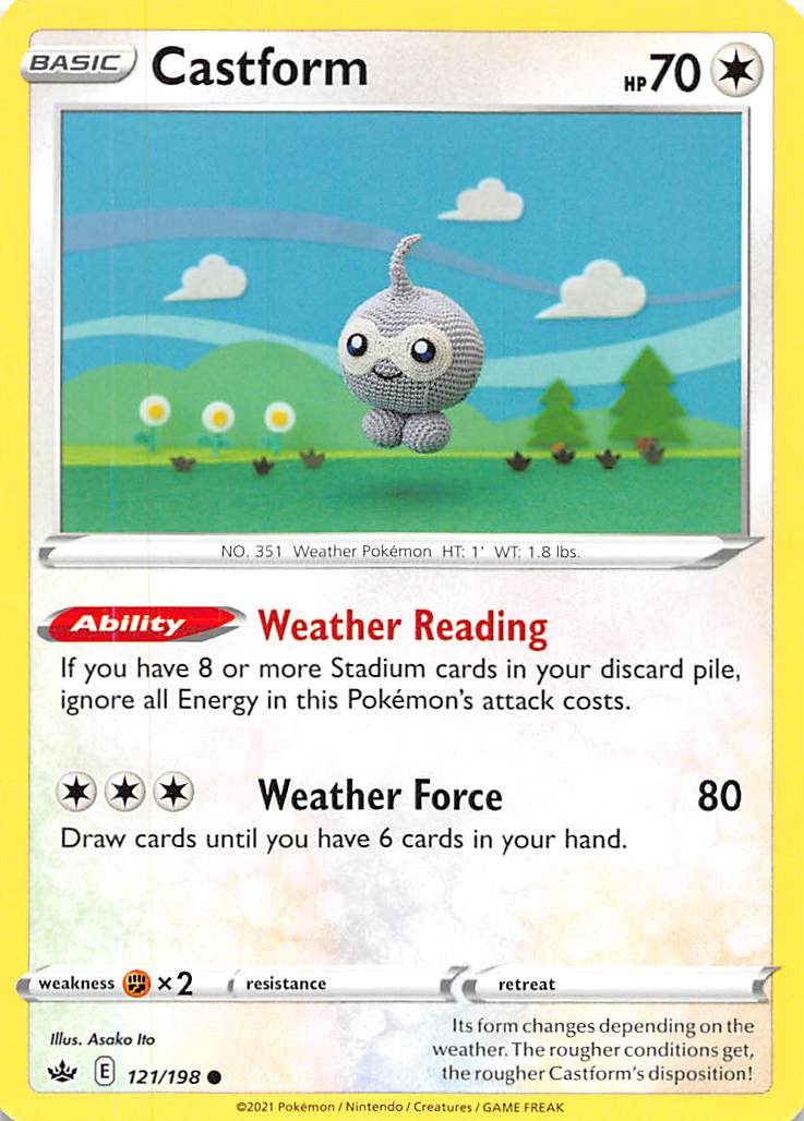 Castform (121/198) [Sword & Shield: Chilling Reign] Reverse Holofoil