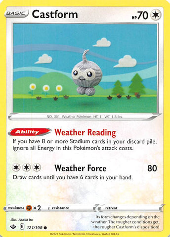 Castform (121/198) [Sword & Shield: Chilling Reign] Reverse Holofoil