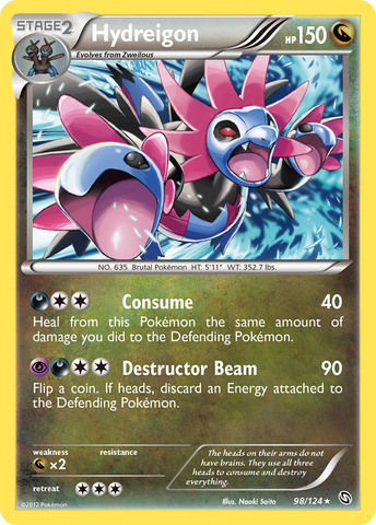 Hydreigon (98/124) [Black & White: Dragons Exalted] Reverse Holofoil