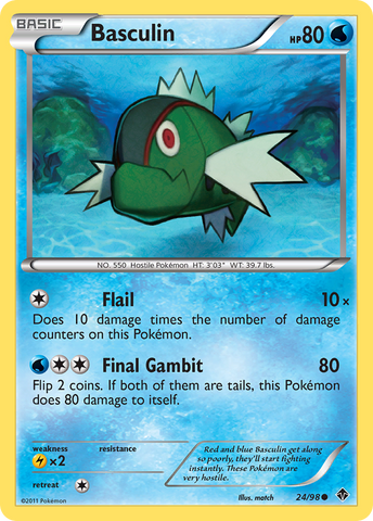 Basculin (24/98) [Black & White: Emerging Powers] Reverse Holofoil