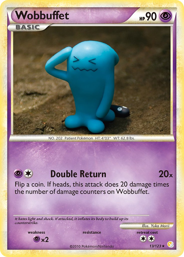 Wobbuffet (13/123) [HeartGold & SoulSilver: Base Set] Reverse Holofoil