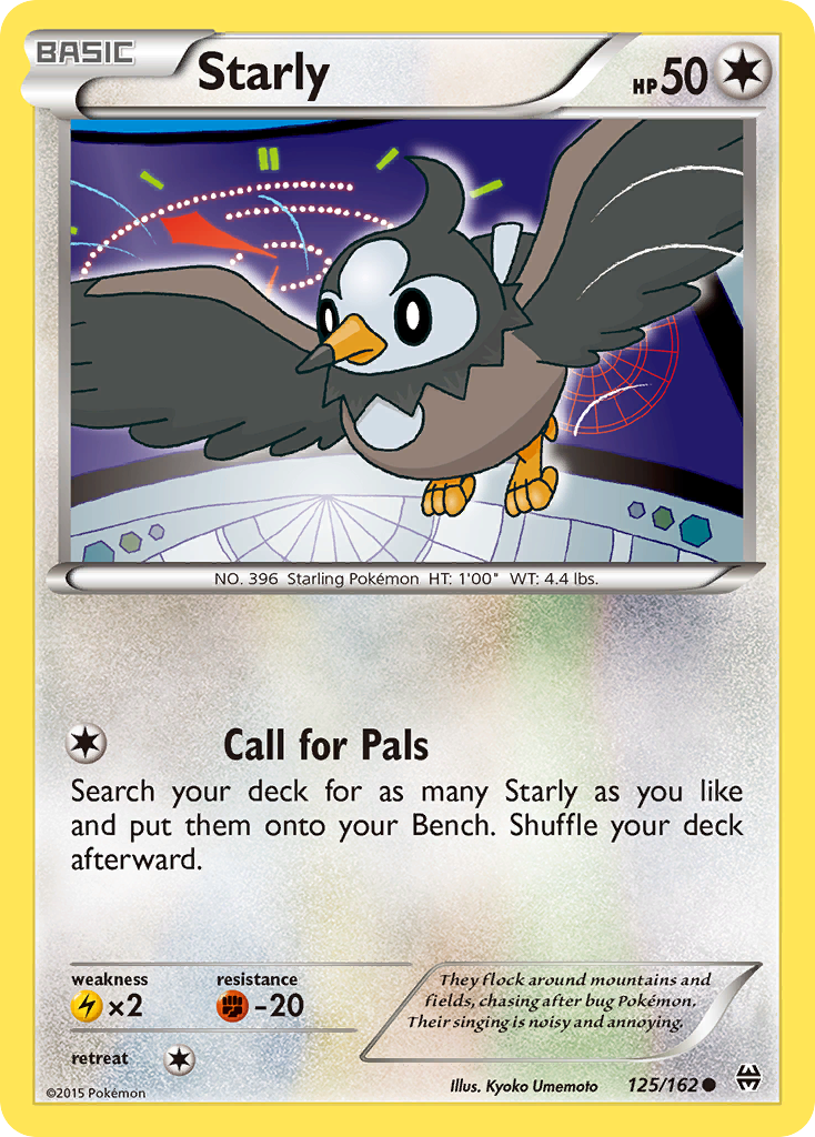 Starly (125/162) [XY: BREAKthrough] Reverse Holofoil