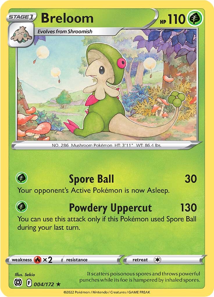 Breloom (004/172) [Sword & Shield: Brilliant Stars] Reverse Holofoil