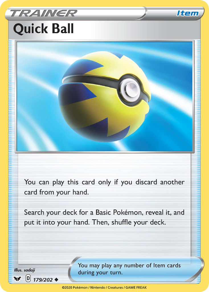 Quick Ball (179/202) [Sword & Shield: Base Set] Reverse Holofoil