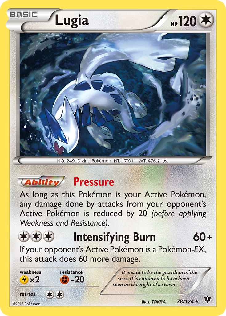 Lugia (78/124) [XY: Fates Collide] Reverse Holofoil