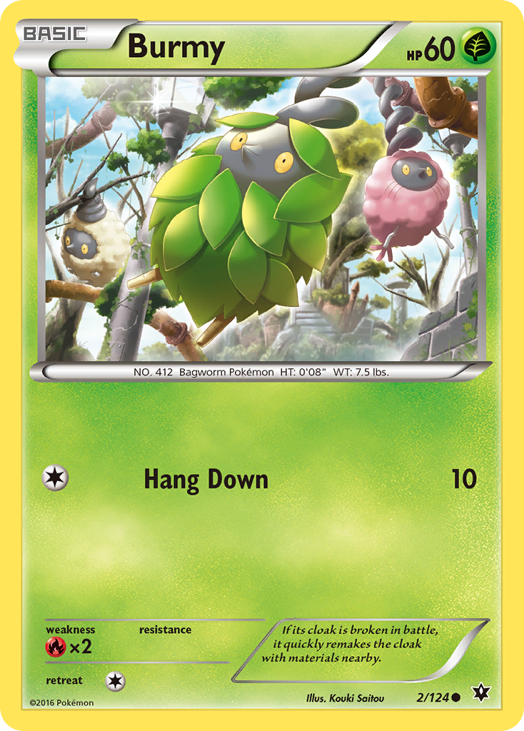 Burmy (2/124) [XY: Fates Collide] Reverse Holofoil