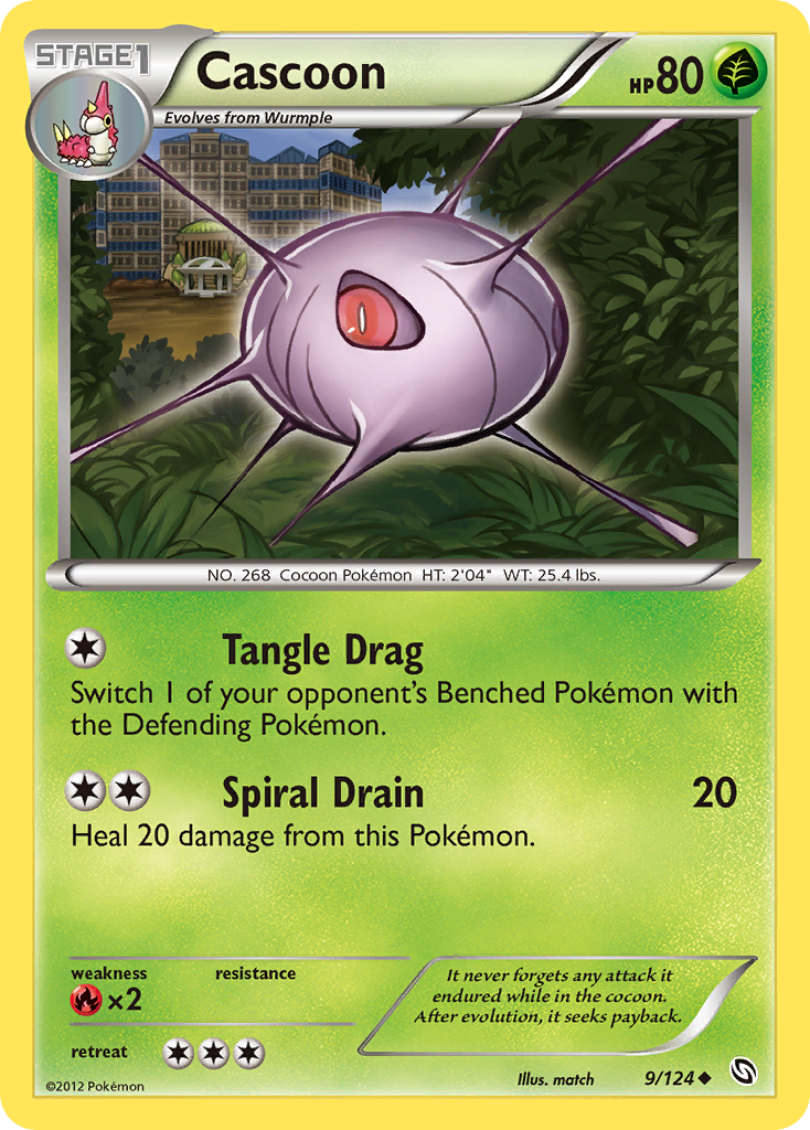 Cascoon (9/124) [Black & White: Dragons Exalted] Reverse Holofoil