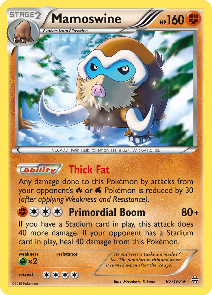 Mamoswine (82/162) [XY: BREAKthrough] Reverse Holofoil