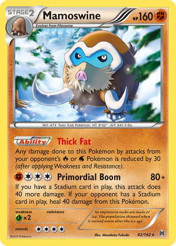 Mamoswine (82/162) [XY: BREAKthrough] Reverse Holofoil