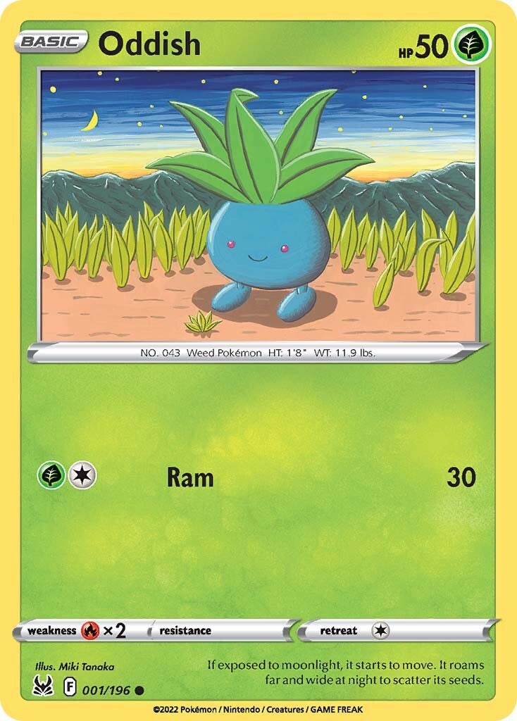 Oddish (001/196) [Sword & Shield: Lost Origin] Reverse Holofoil