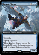 Zephyr Singer (Extended Art) [March of the Machine] Foil