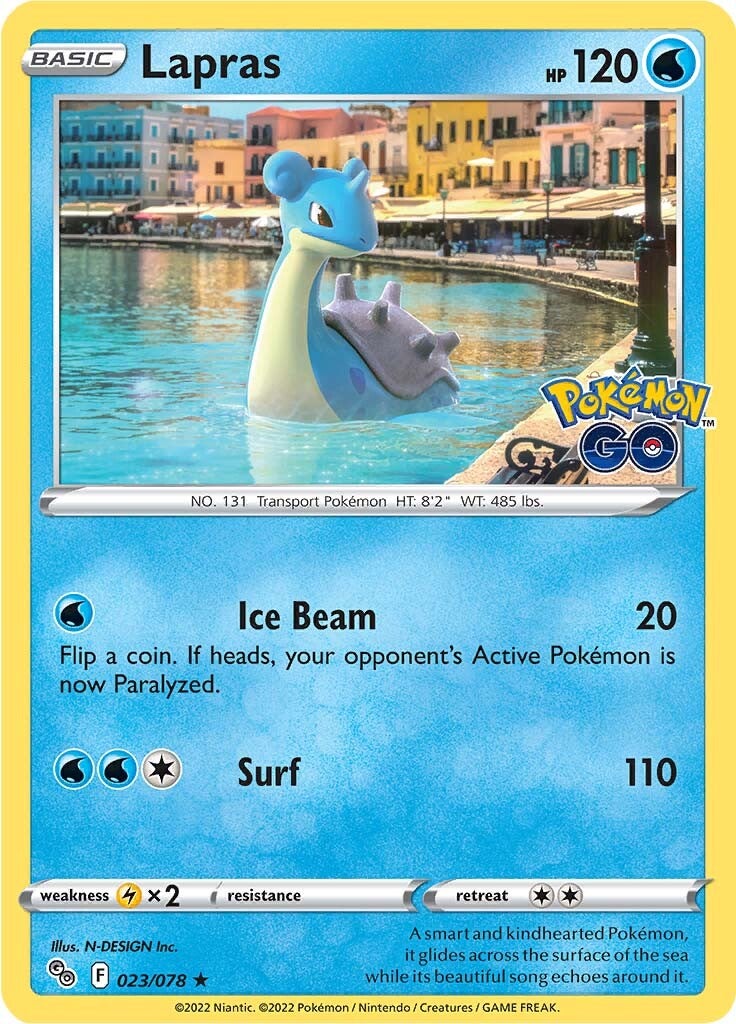 Lapras (023/078) [Pokémon GO] Reverse Holofoil