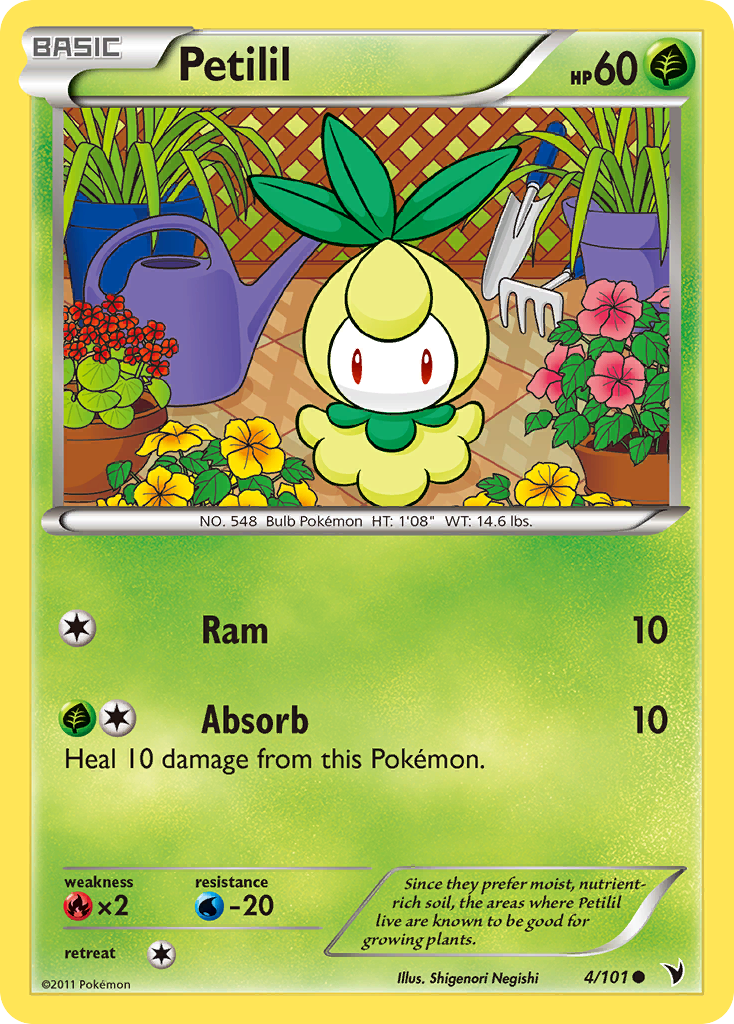 Petilil (4/101) [Black & White: Noble Victories] Reverse Holofoil