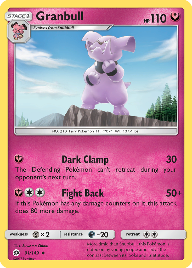 Granbull (91/149) [Sun & Moon: Base Set] Reverse Holofoil
