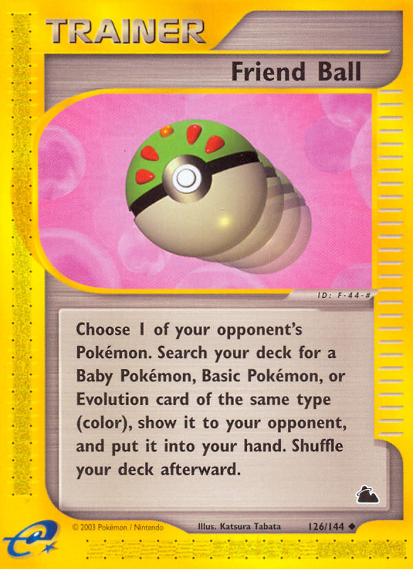 Friend Ball (126/144) [Skyridge] Reverse Holofoil