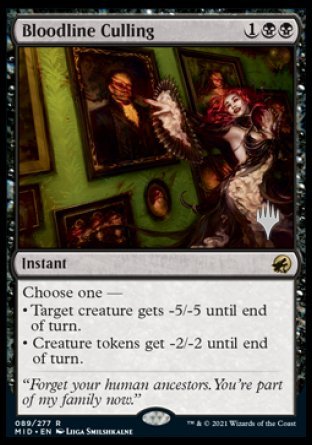 Bloodline Culling (Promo Pack) [Innistrad: Midnight Hunt Promos] Foil