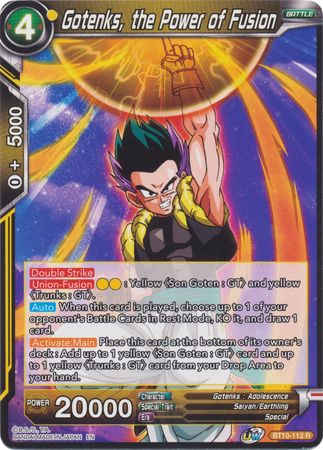 Gotenks, the Power of Fusion (BT10-112) [Rise of the Unison Warrior] Parallel Foil