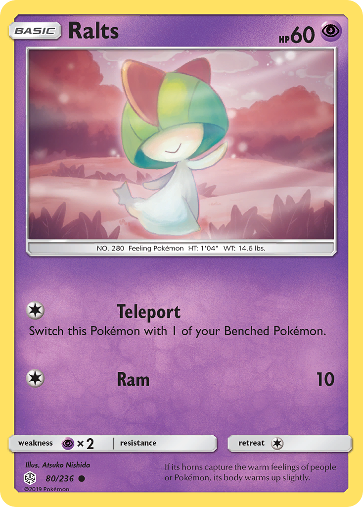 Ralts (80/236) [Sun & Moon: Cosmic Eclipse] Reverse Holofoil