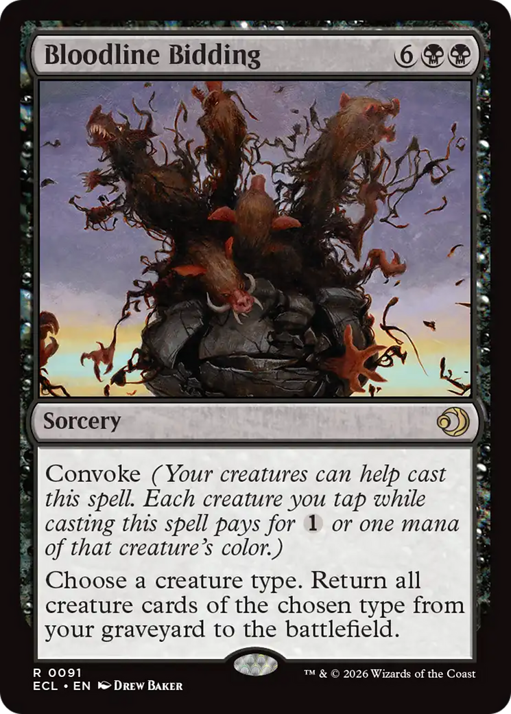 Bloodline Bidding [Lorwyn Eclipsed] Foil