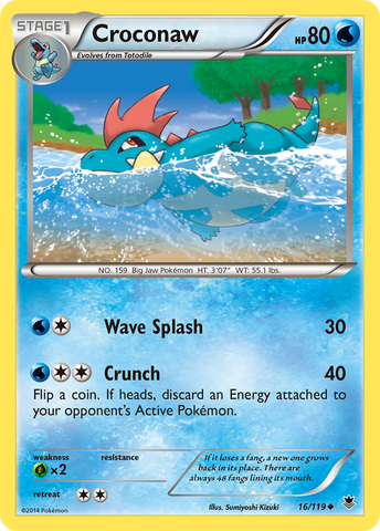 Croconaw (16/119) [XY: Phantom Forces] Reverse Holofoil