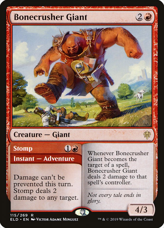 Bonecrusher Giant // Stomp [Throne of Eldraine] Foil