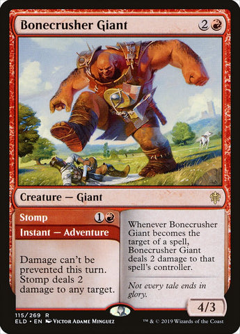Bonecrusher Giant // Stomp [Throne of Eldraine] Foil