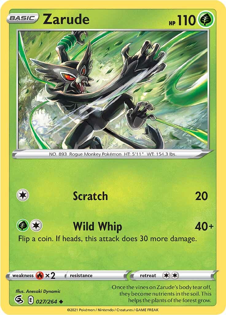 Zarude (027/264) [Sword & Shield: Fusion Strike] Reverse Holofoil