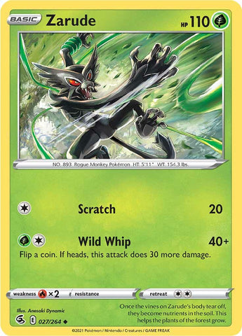 Zarude (027/264) [Sword & Shield: Fusion Strike] Reverse Holofoil
