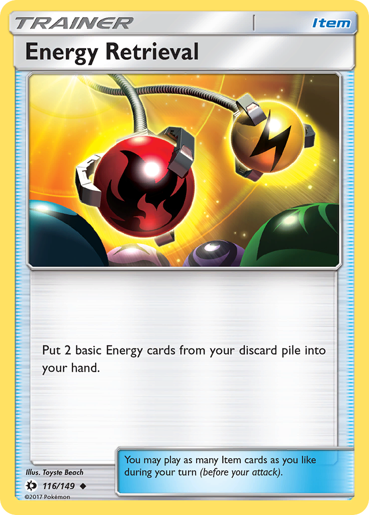 Energy Retrieval (116/149) [Sun & Moon: Base Set] Reverse Holofoil