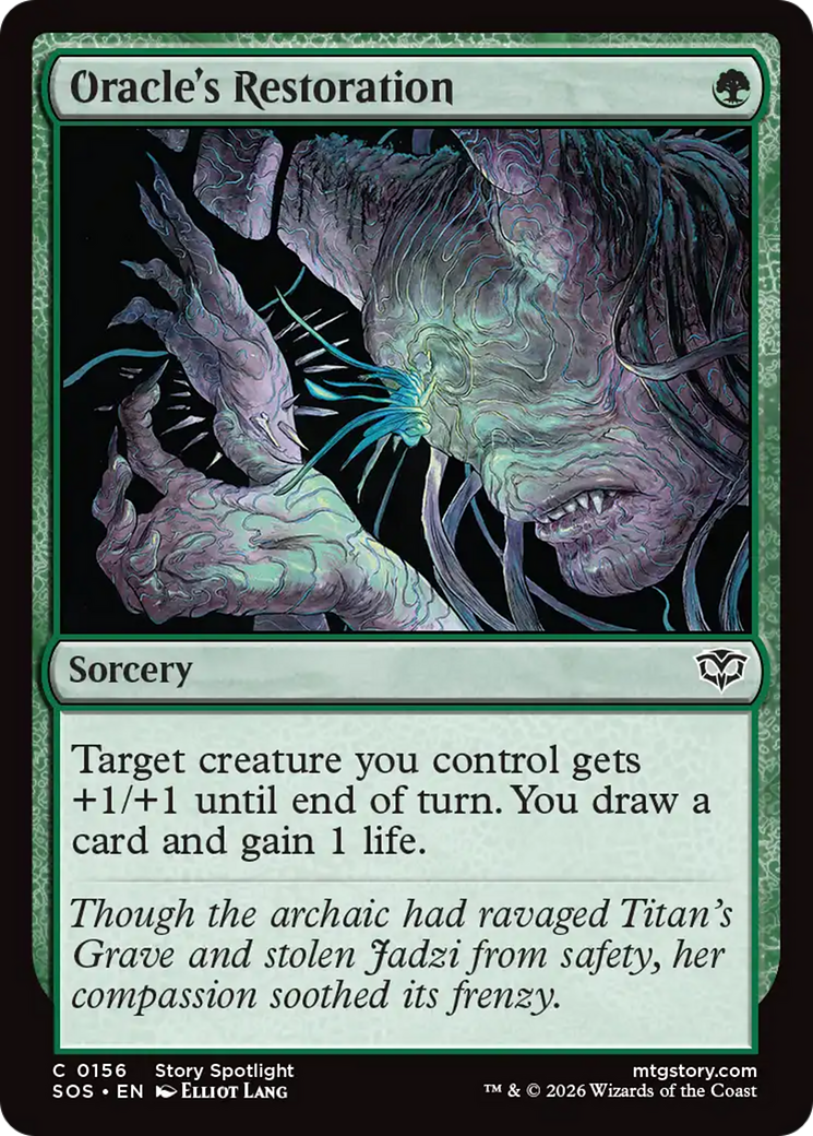 Oracle's Restoration [Secrets of Strixhaven] Foil