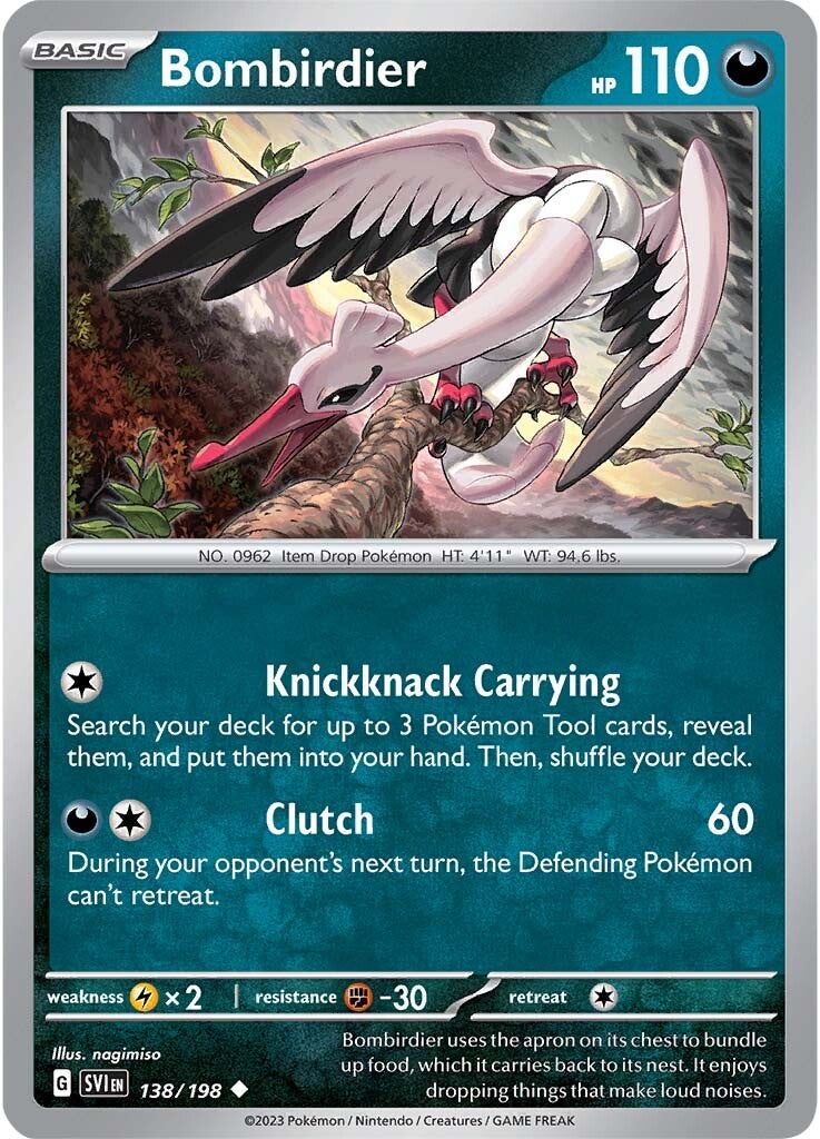 Bombirdier (138/198) [Scarlet & Violet: Base Set] Reverse Holofoil