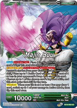 Majin Buu // Majin Buu, Unadulterated Might (BT14-062) [Cross Spirits] Parallel Foil