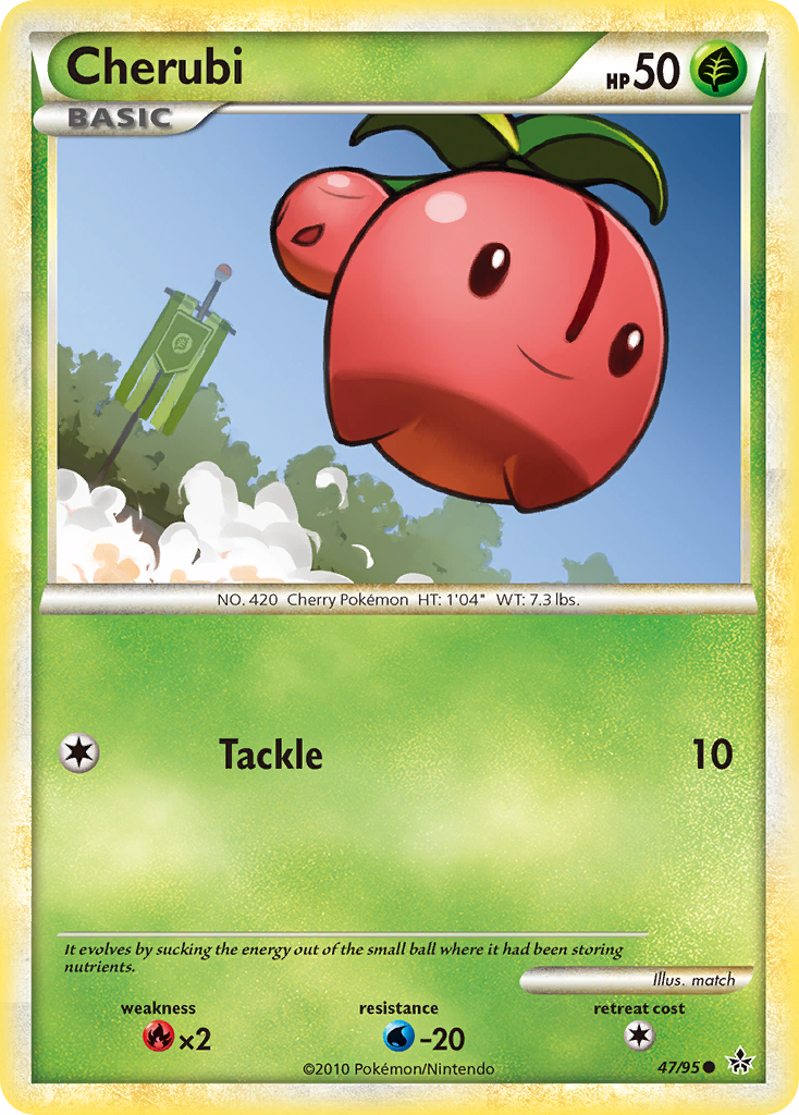 Cherubi (47/95) [HeartGold & SoulSilver: Unleashed] Reverse Holofoil