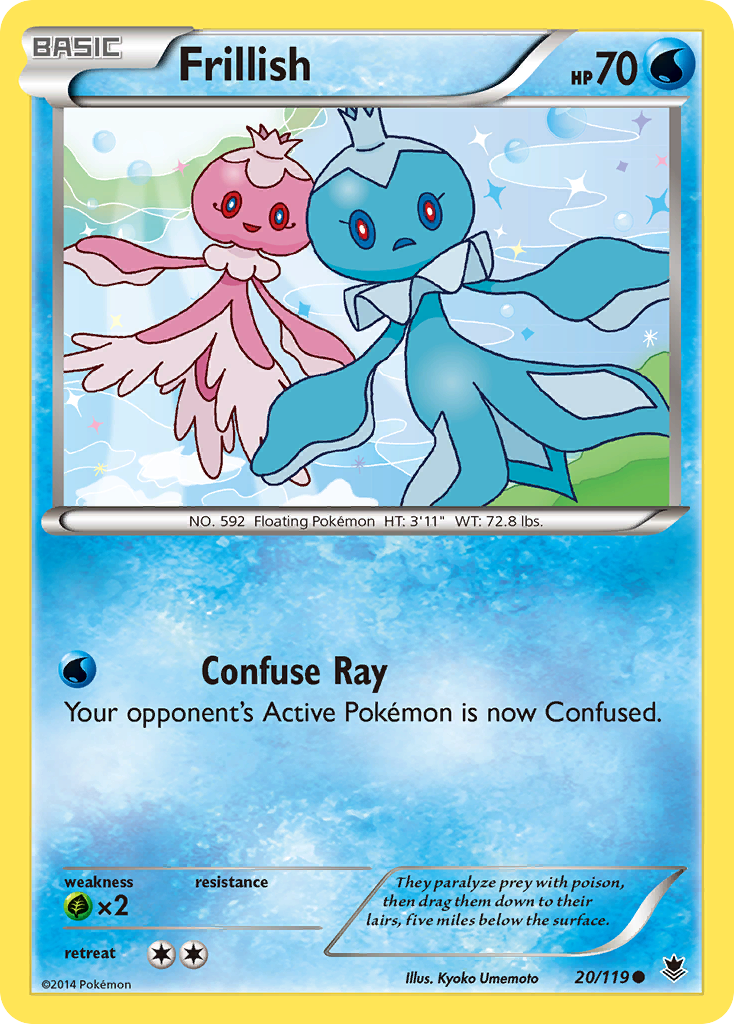 Frillish (20/119) [XY: Phantom Forces] Reverse Holofoil