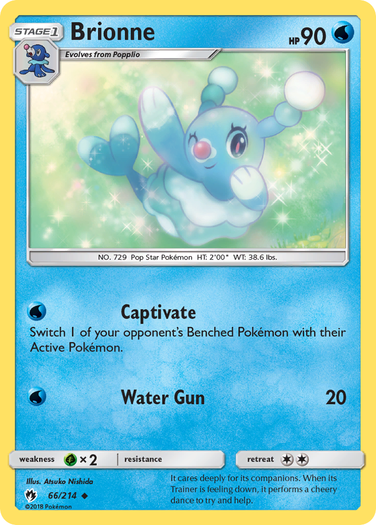 Brionne (66/214) [Sun & Moon: Lost Thunder] Reverse Holofoil