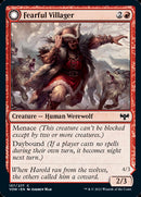 Fearful Villager // Fearsome Werewolf [Innistrad: Crimson Vow] Foil