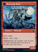 Brutal Cathar // Moonrage Brute [Innistrad: Midnight Hunt] Foil