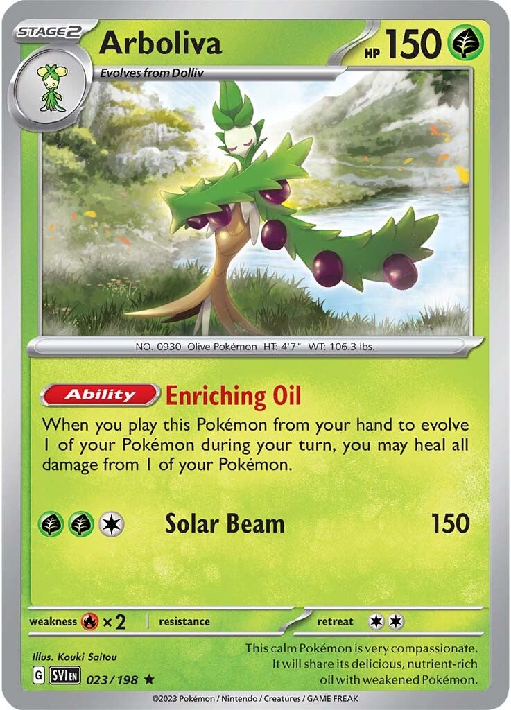 Arboliva (023/198) [Scarlet & Violet: Base Set] Reverse Holofoil