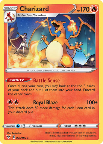 Charizard (025/185) [Sword & Shield: Vivid Voltage] Reverse Holofoil