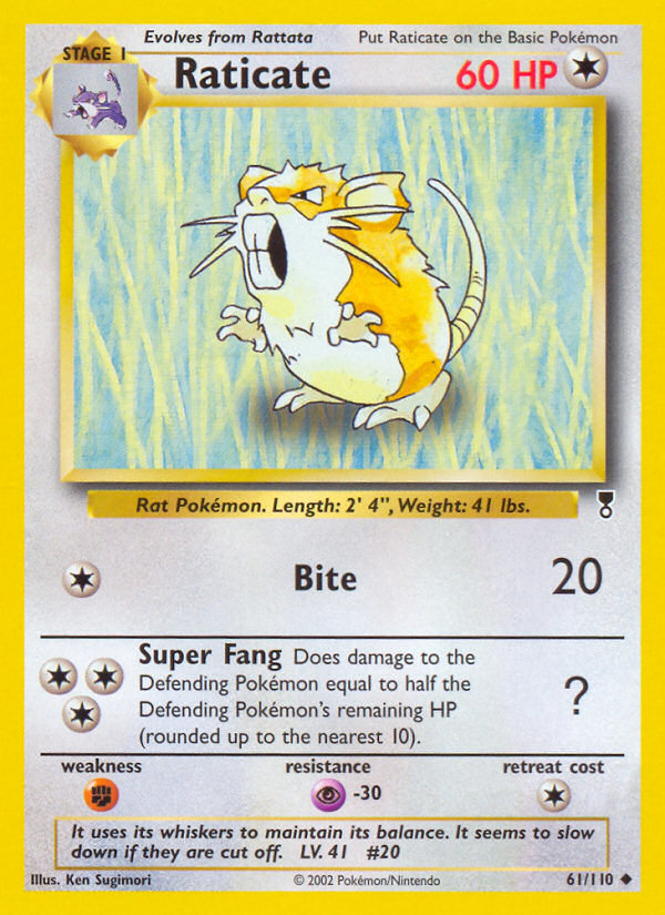 Raticate (61/110) [Legendary Collection] Reverse Holofoil