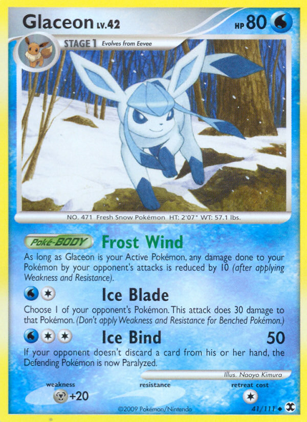 Glaceon (41/111) [Platinum: Rising Rivals] Reverse Holofoil