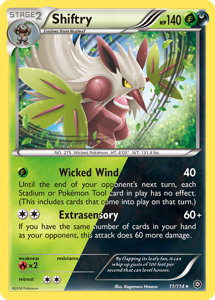 Shiftry (11/114) [XY: Steam Siege] Reverse Holofoil