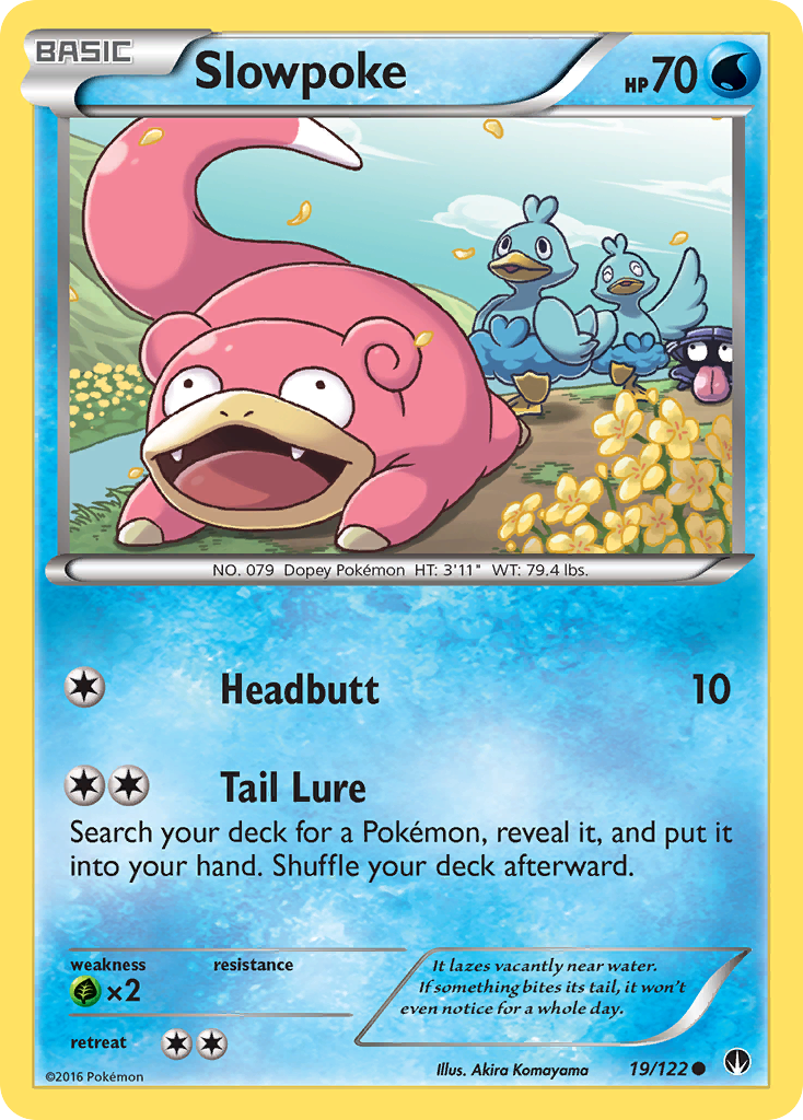 Slowpoke (19/122) [XY: BREAKpoint] Reverse Holofoil
