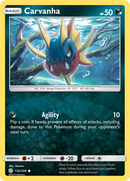 Carvanha (132/236) [Sun & Moon: Cosmic Eclipse] Reverse Holofoil