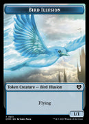 Thopter // Bird Illusion Double-Sided Token [Commander Masters Tokens] Foil